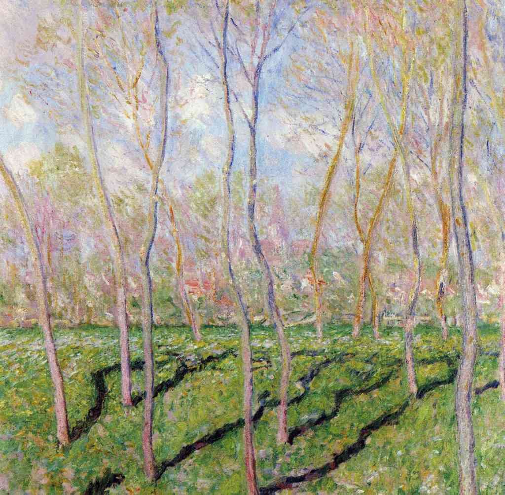 Trees In Winter Look At Bennecourt Monet A4 Photo Print
