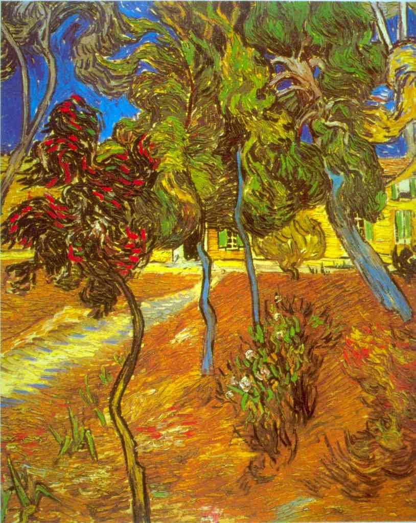 Trees Van Gogh A4 Photo Print