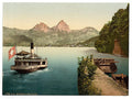 Treib and Mythen Lake Lucerne Vintage A4 Photo Print