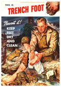 Trench Foot Poster 1940s Vintage Retro Advert Poster