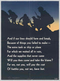 Trench Soldiers Sun American World War II Advert Poster