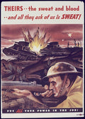 Trench Tank Blood Vintage Retro Advert Poster A4 Photo Print