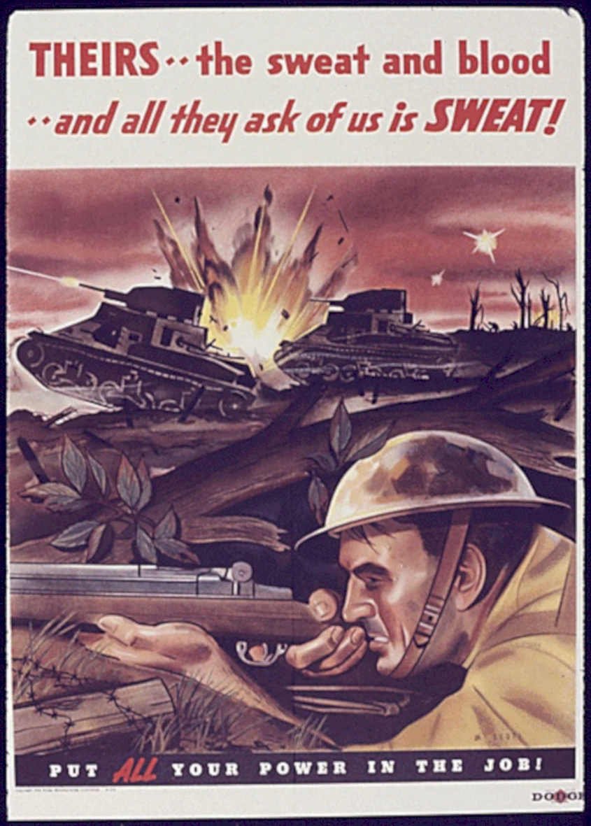 Trench Tank Blood Vintage Retro Advert Poster A4 Photo Print