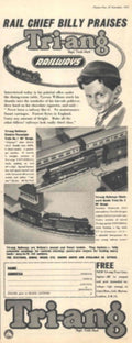 Triang Railways Billy 1950s Vintage Retro Advert Poster
