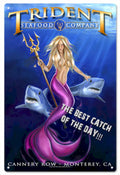 Trident Mermaid Catch Vintage Retro Advert Ads A4 Photo Print