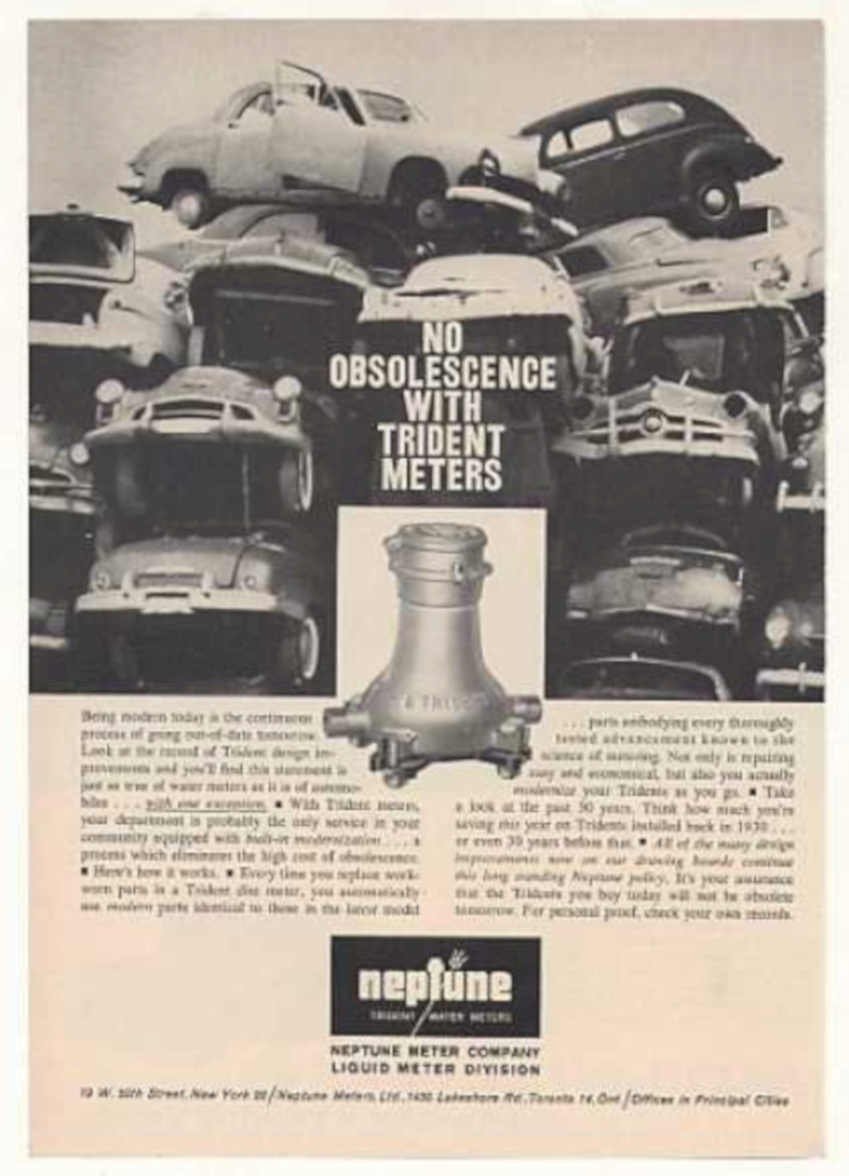 Trident Meters Autos Vintage Retro Advert Ads A4 Photo Print