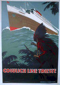 Trieste Cosulich Seas 2 Vintage Retro Advert Ads A4 Photo Print