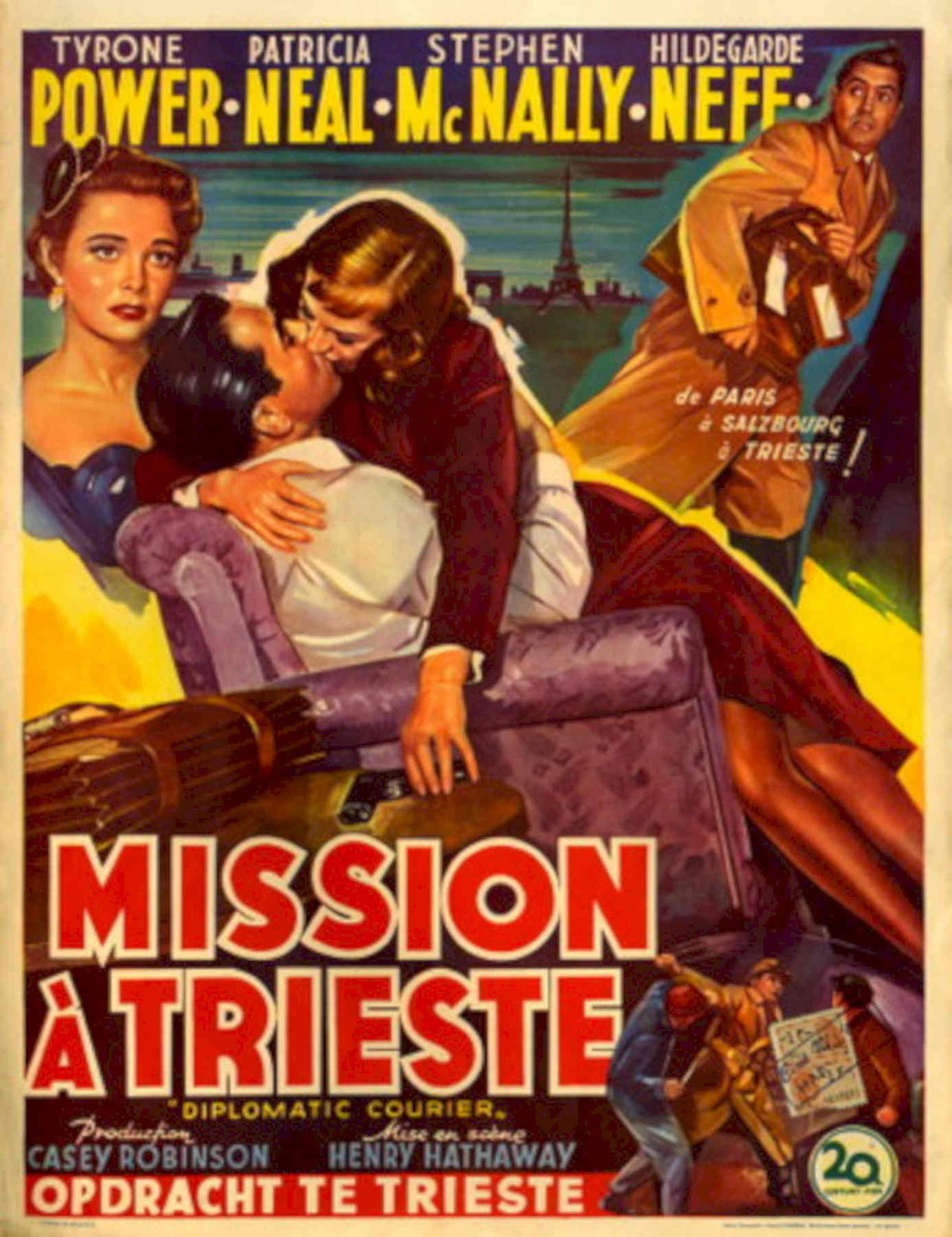Trieste Power Neff 1950s Vintage Retro Advert Poster