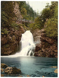Triglav Rothwein and waterfall Carniola Vintage A4 Photo Print