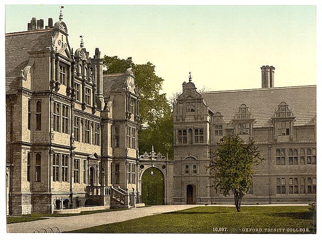 Trinity College Oxford Vintage A4 Photo Print