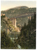 Trisanna Viaduct & Castle Weisberg Tyrol Vintage A4 Photo Print