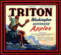 Triton Apples Label Vintage Retro Advert Ads A4 Photo Print