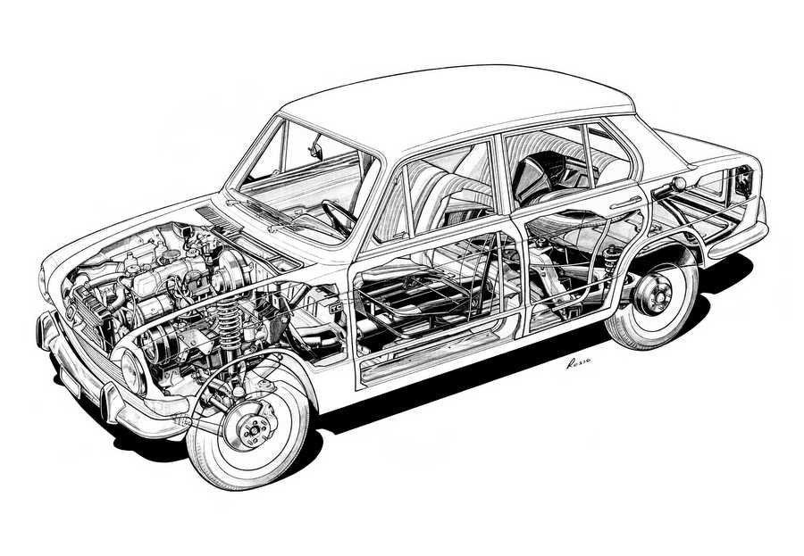 Triumph 1300 1965 cutaway A4 Photo Print