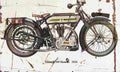 Triumph 500 Ricardo 1924 Aged Vintage A4 Photo Print