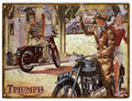 Triumph 650 Classic Vintage Retro Advert Ads A4 Photo Print