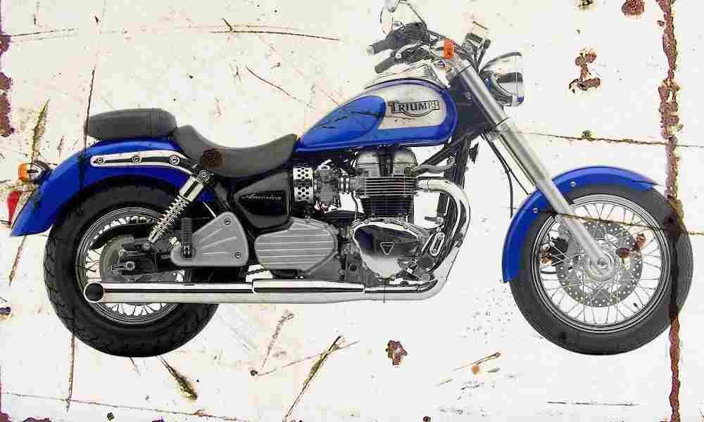 Triumph America 2003 Aged Vintage A4 Photo Print