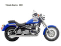 Triumph America 2003 motorbike A4 Photo Print