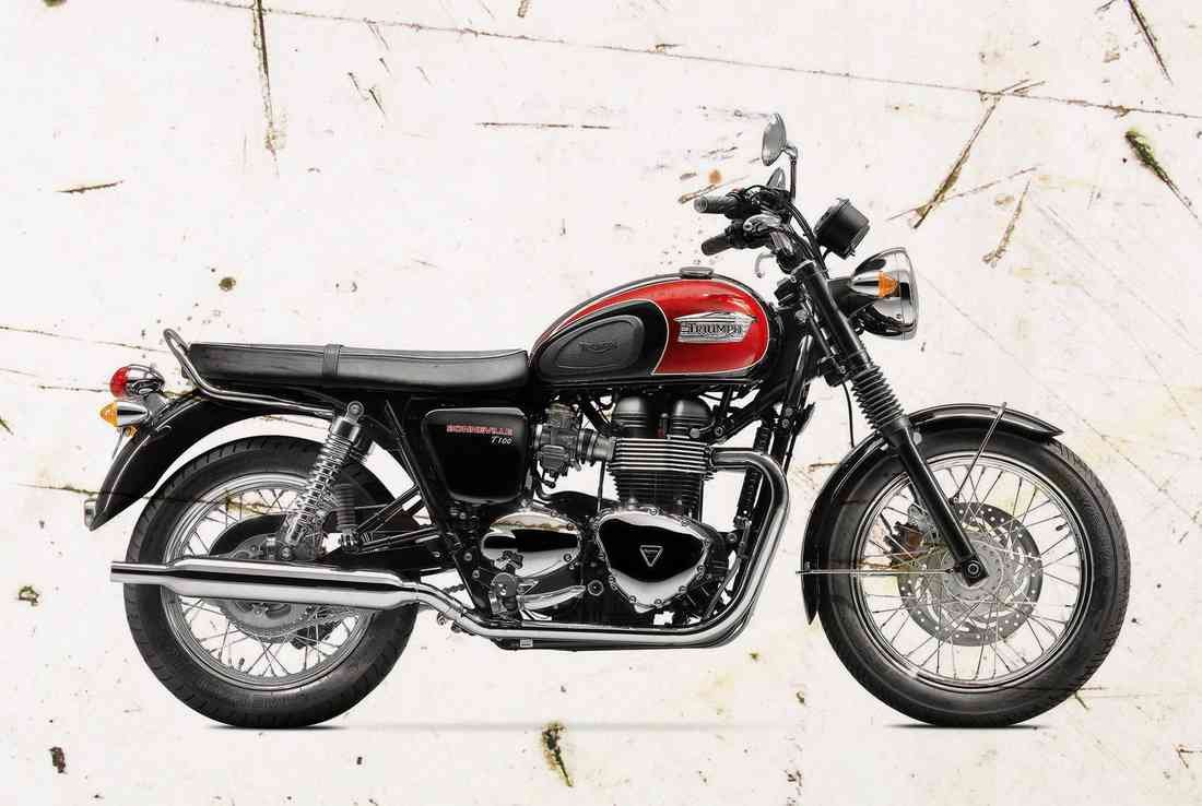 Triumph Bonnevile T100 14 2 Aged A4 Photo Print