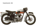 Triumph Bonneville 1959 motorbike A4 Photo Print