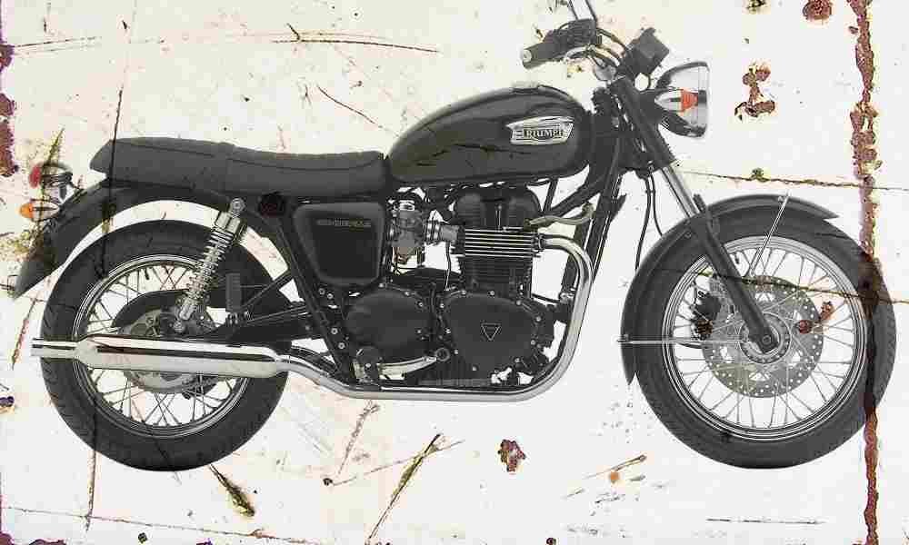 Triumph Bonneville 2003 Aged Vintage A4 Photo Print