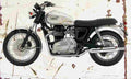 Triumph Bonneville 2007 Aged Vintage A4 Photo Print