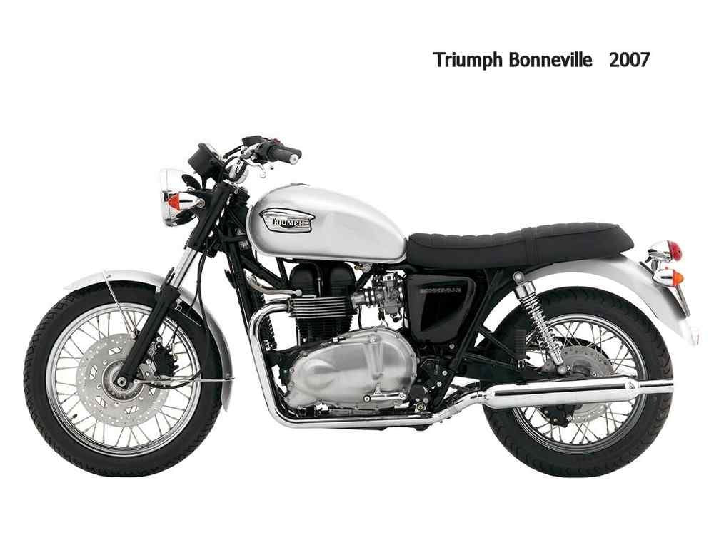 Triumph Bonneville 2007 motorbike A4 Photo Print