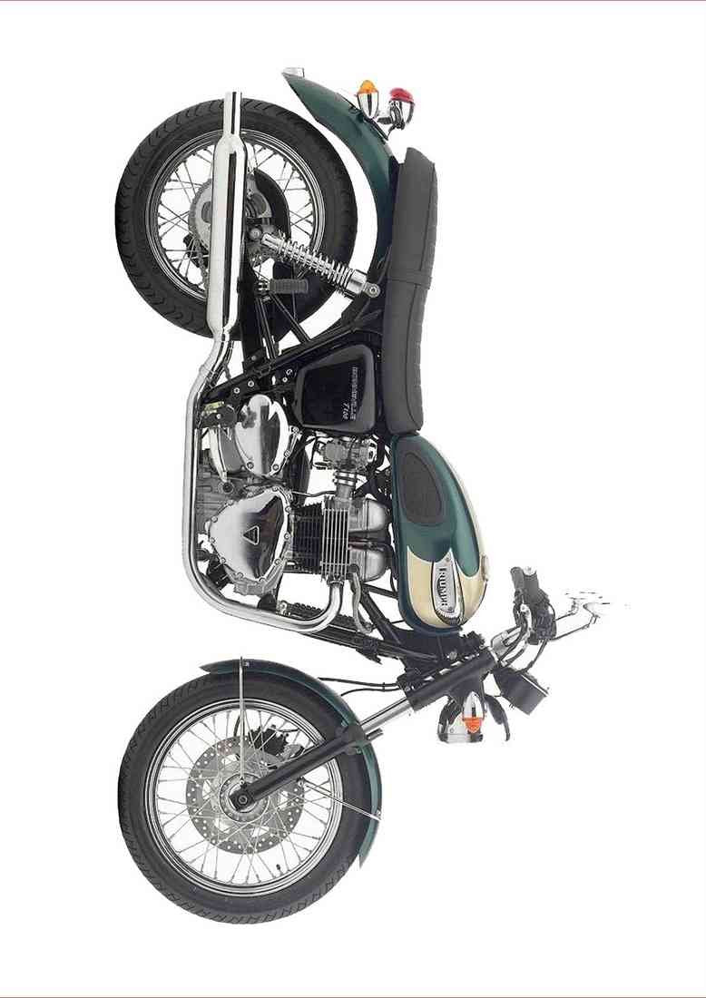 Triumph Bonneville T100 2003 A4 Photo Print