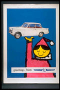 Triumph Car Poster 1950s Vintage Retro Advert Poster