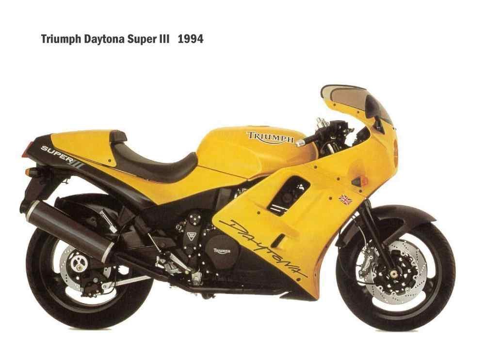 Triumph Daytona SuperIII 1994 motorbike A4 Photo Print