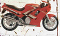 Triumph Daytona1000 1992 Aged Vintage A4 Photo Print