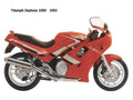 Triumph Daytona1000 1992 motorbike A4 Photo Print