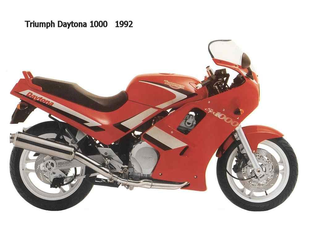 Triumph Daytona1000 1992 motorbike A4 Photo Print