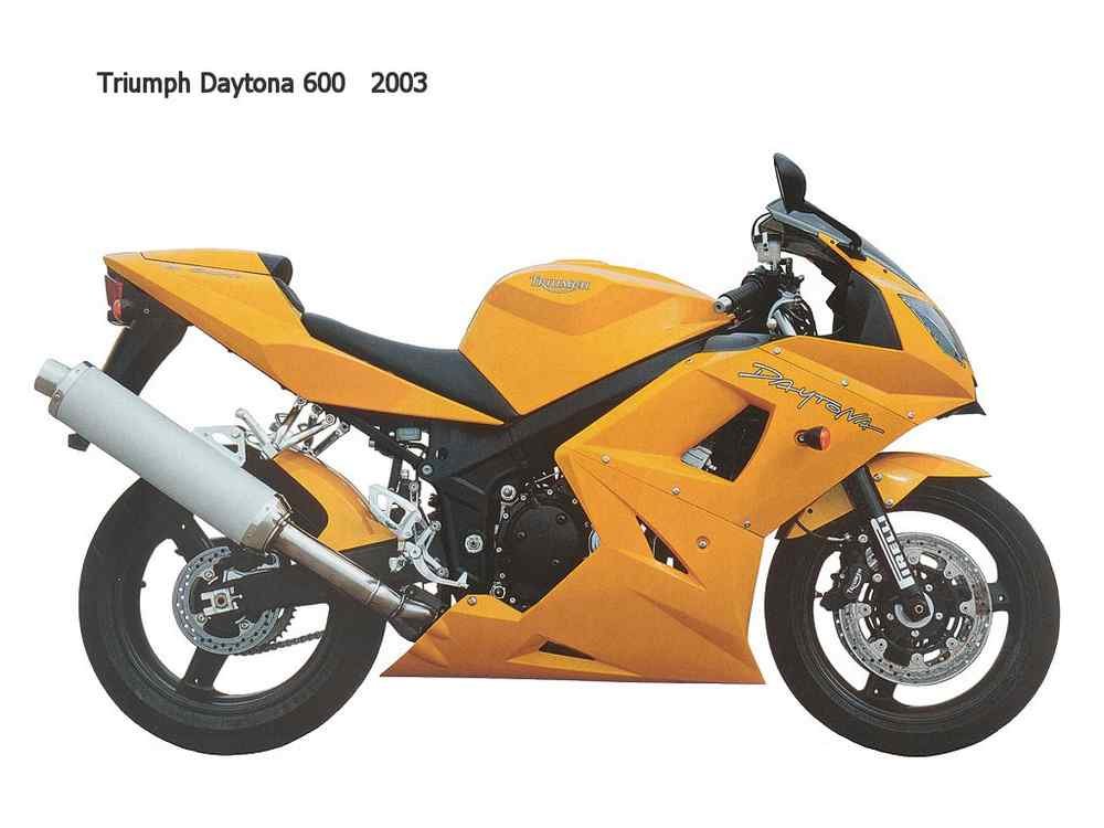 Triumph Daytona600 2003 motorbike A4 Photo Print
