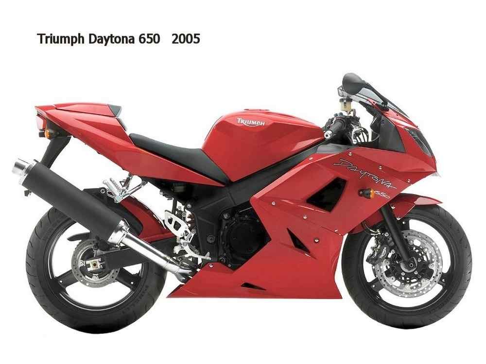 Triumph Daytona650 2005 motorbike A4 Photo Print