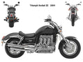 Triumph RocketIII 2004 motorbike A4 Photo Print
