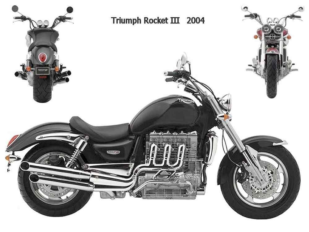 Triumph RocketIII 2004 motorbike A4 Photo Print