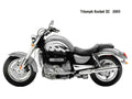 Triumph RocketIII 2005 motorbike A4 Photo Print
