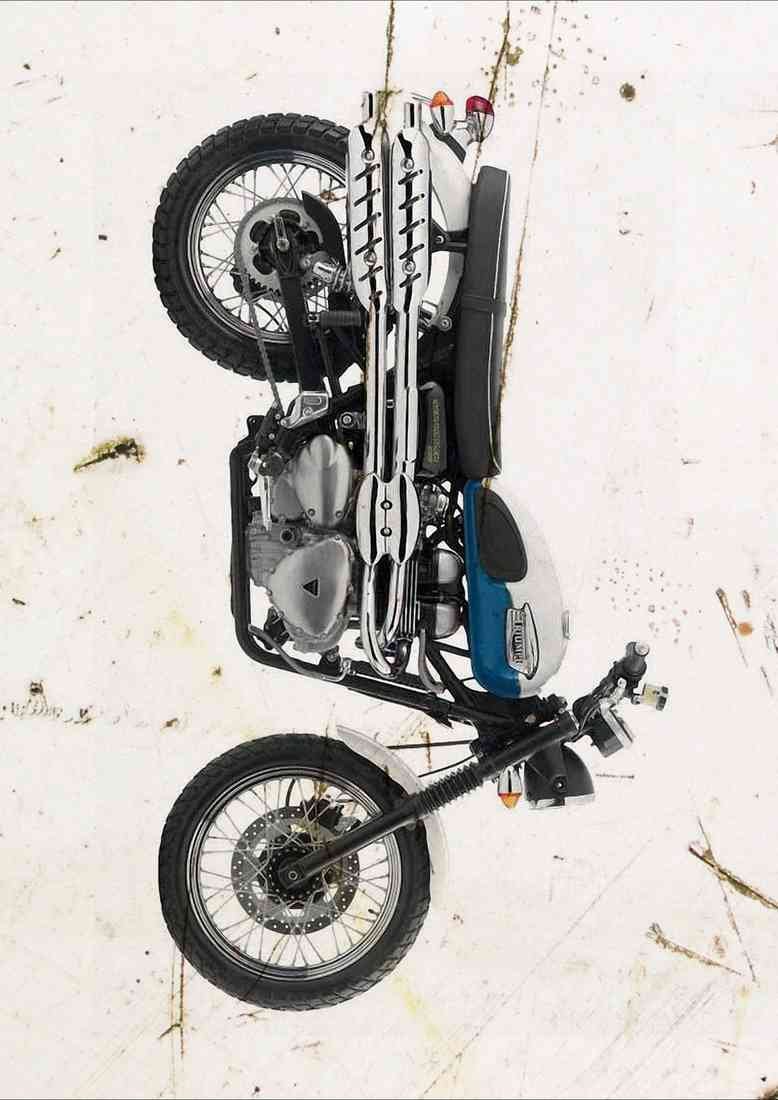 Triumph Scrambler 2006 A4 Photo Print