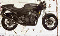 Triumph SpeedTriple 1994 Aged Vintage A4 Photo Print
