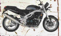 Triumph SpeedTriple 2000 Aged Vintage A4 Photo Print