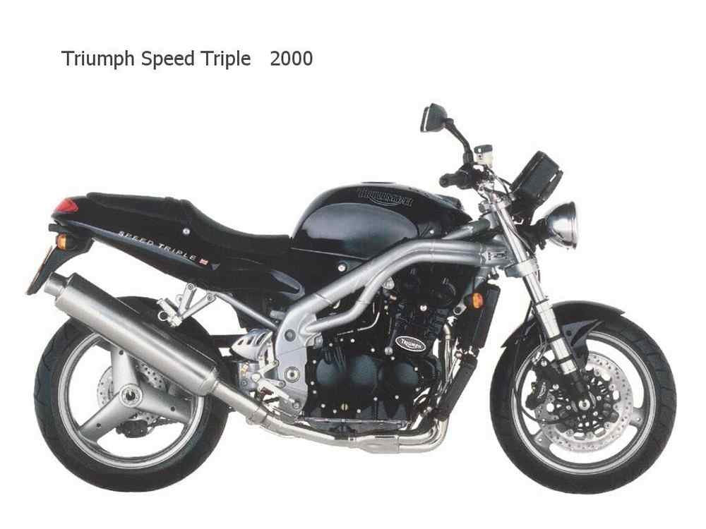 Triumph SpeedTriple 2000 motorbike A4 Photo Print