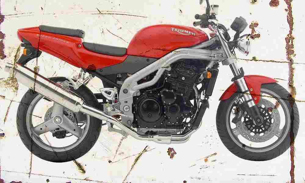Triumph SpeedTriple 2004 Aged Vintage A4 Photo Print
