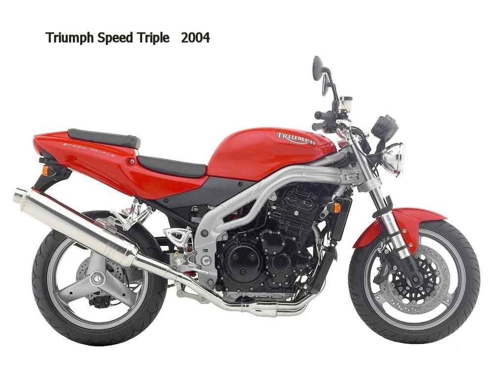 Triumph SpeedTriple 2004 motorbike A4 Photo Print