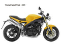 Triumph SpeedTriple 2005 motorbike A4 Photo Print