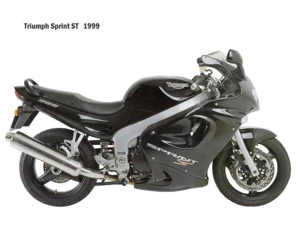 Triumph Sprint ST 1999 motorbike A4 Photo Print