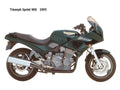 Triumph Sprint900 1995 motorbike A4 Photo Print