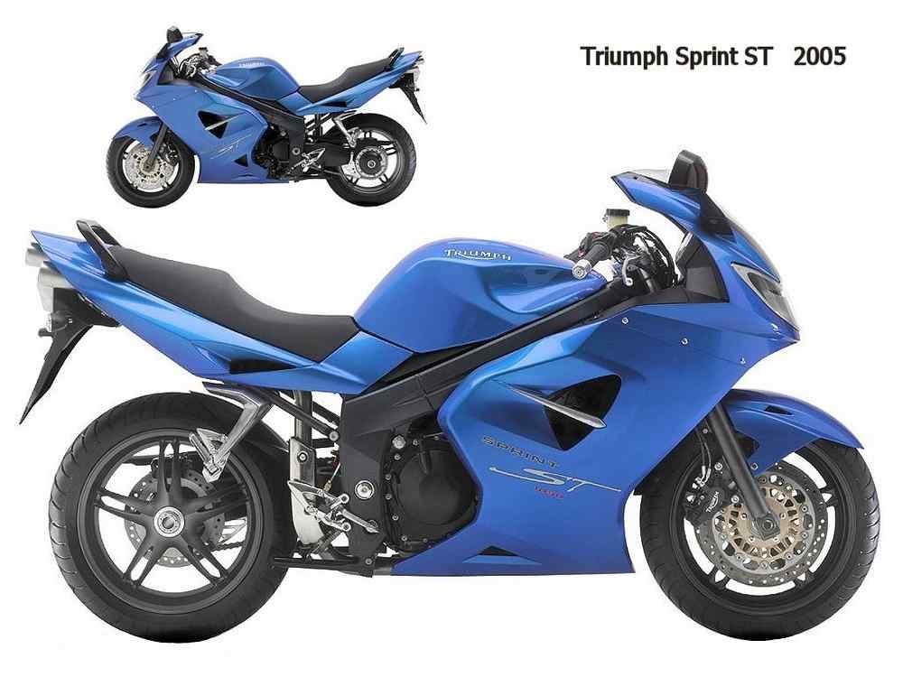 Triumph SprintST 2005 motorbike A4 Photo Print