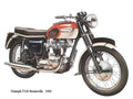 Triumph T120 Bonneville 1966 motorbike A4 Photo Print