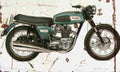 Triumph T150 1969 Aged Vintage A4 Photo Print