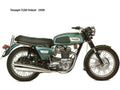 Triumph T150 1969 motorbike A4 Photo Print